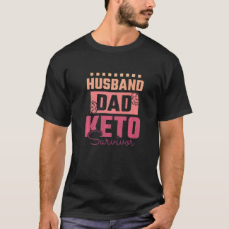 T-shirt Mari Papa Keto Survivant