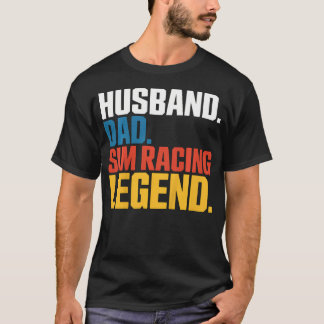 T-shirt Mari Papa Légende de la course Sim Eracing Vr Raci