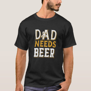 T-shirt Mari Papa Papa Papa Papa Papa Papa Beer Grand-père