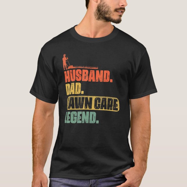 T-shirt Mari papa soins de la pelouse Légende Homme's Mowi (Devant)