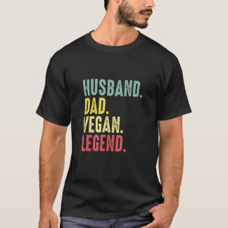 T-shirt Mari Papa Vegan Légende Meilleur Père Papa Mariage