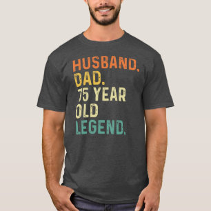 T-shirt Mari père 75 ans légende 75ème anniversaire