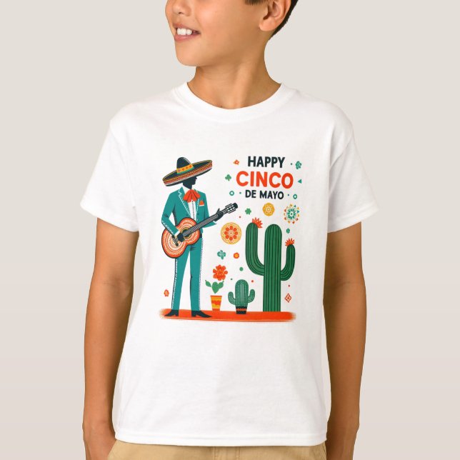 T-shirt Mariachi Celebration – Happy Cinco de Mayo (Devant)
