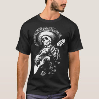 T-shirt Mariachi skull