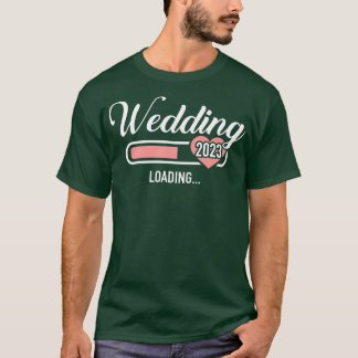 T-shirt Mariage 2023 chargement pour le mariage et bachelo