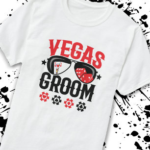 T-shirt Mariage à Vegas - Le marié - Équipe d'enterrement 