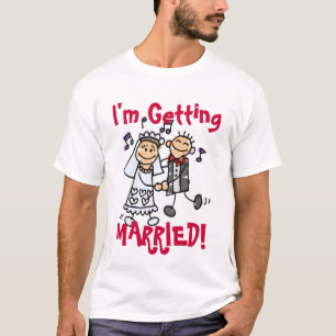 T-shirt mariage amoureux Couple (1), Je me marie