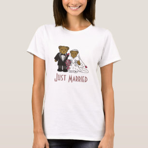 T-shirt Mariage Bear, Just Married Ladies T