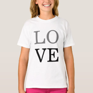 T-shirt Mariage d'amour de script noir gris