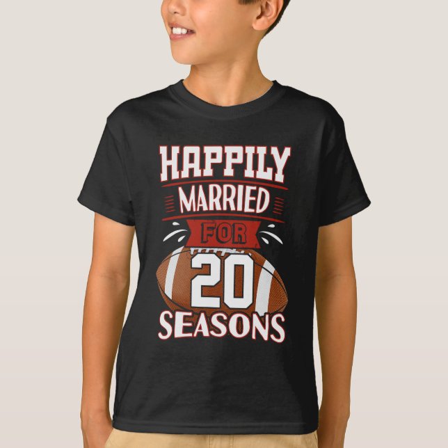 T-shirt Mariage de 20 ans - 20e anniversaire Idée cadeau T (Devant)