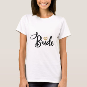 T-shirt Mariage de Bride Dimond Bling