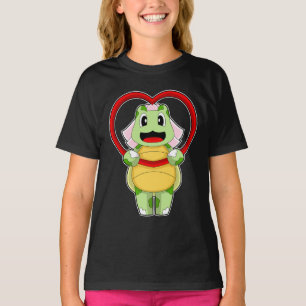 T-shirt Mariage de coeur de tortue