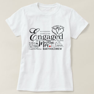 T-shirt Mariage de collage engagé