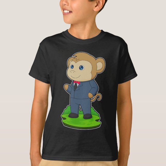 T-shirt Mariage de costume de chambre de singe (Devant)