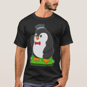 T-shirt Mariage de cravate de la boîte de pingouin