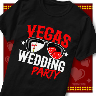 T-shirt Mariage de Destination Las Vegas Enterrement de Vi