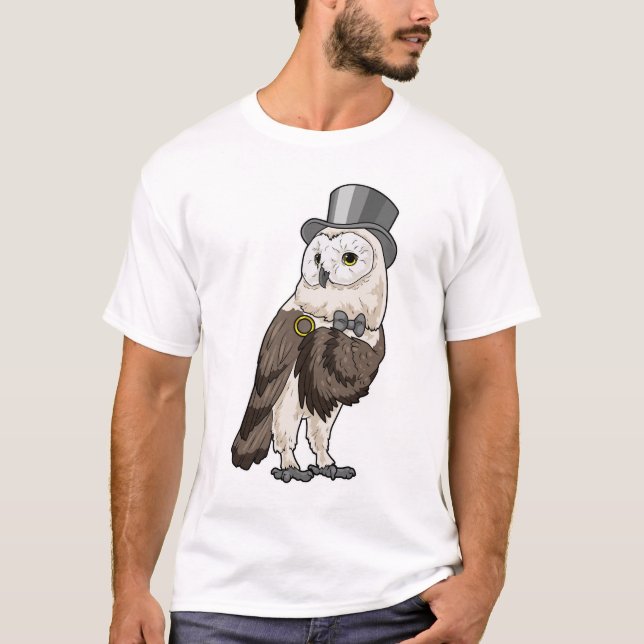 T-shirt Mariage de la bague de mariée de hibou (Devant)