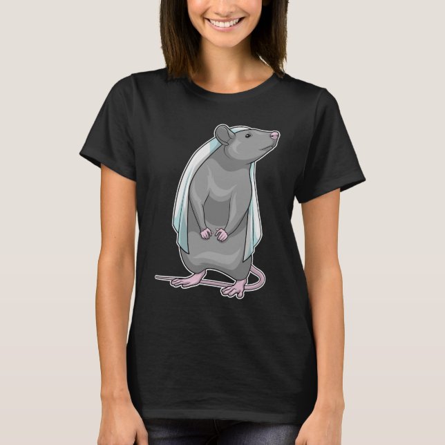 T-shirt Mariage de la mariée rat (Devant)