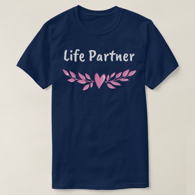 T-shirt Mariage de la vie Motivational Quote Mariée et (Design devant)