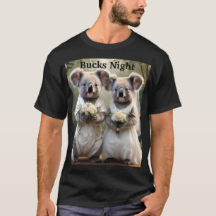 T-shirt Mariage de l'ours Aussie Koala, Mens Bucks Night T