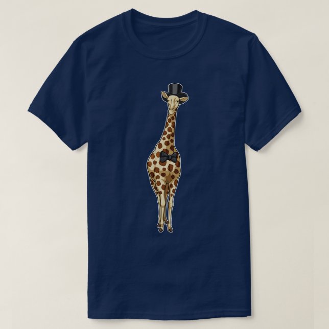 T-shirt Mariage de ruban Giraffe Groom (Design devant)