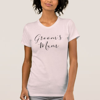 T-shirt Mariage de typographie de la maman de Groom