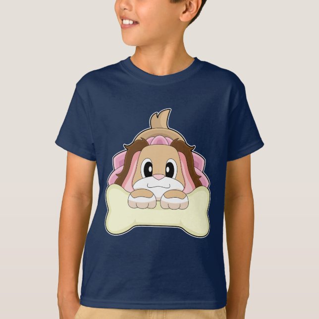 T-shirt Mariage du voile de mariée de chien (Devant)
