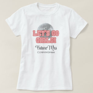 T-shirt Mariage Enterrement de Vie de Jeune Fille Disco Fê