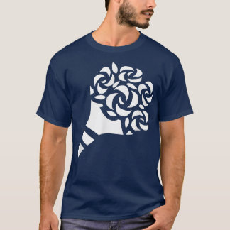 T-shirt Mariage esthétique tendance Bride Bouquet Roses Fl