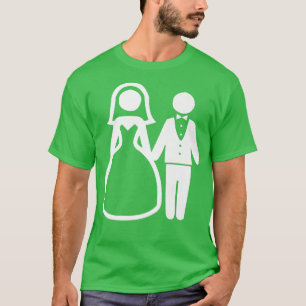 T-shirt Mariage esthétique tendance Couple Bride Groom