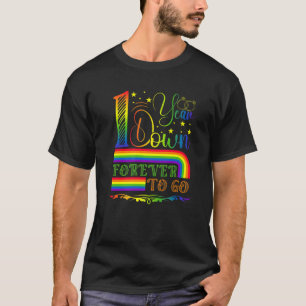 T-shirt Mariage Gay Anniversaire 1 An Plus Bas Pour Aller