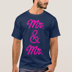 T-shirt Mariage gay de fierté LGBT entre hommes et hommes