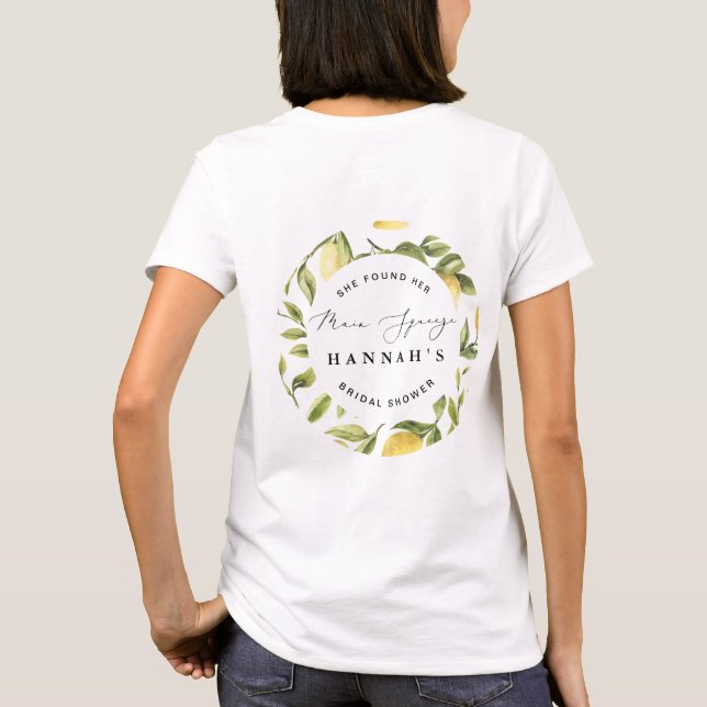 T-shirt Mariage Lemon Méditerranéen : la Touche Principale (Dos)