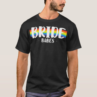 T-shirt Mariage lesbien LGBT Mariage gay Épouses Épouse Bé