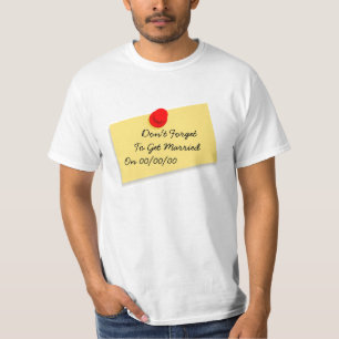 T-shirt mariage, marié, marié,