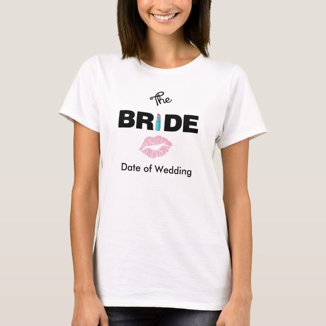 T-shirt Mariage mariée (Devant)