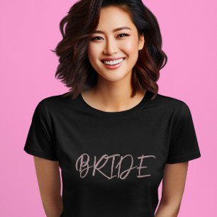 T-shirt Mariage noir marié