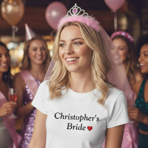 T-shirt Mariage nuptiale personnalisé mignon