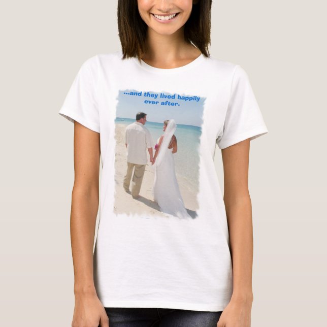 T-shirt mariage pic's 2025, ...et ils ont vécu heureux... (Devant)