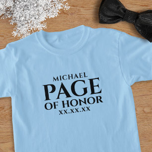 T-shirt Mariage pour enfants Usher Page personnalisée de T