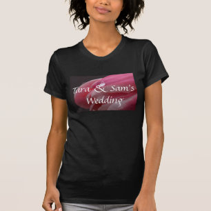T-shirt Mariage rose Rose Raindrop