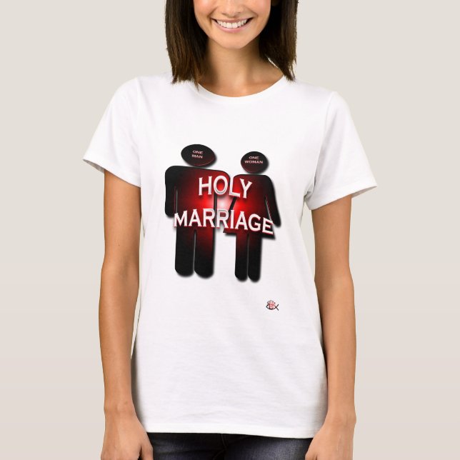 T-SHIRT MARIAGE SAINT (Devant)
