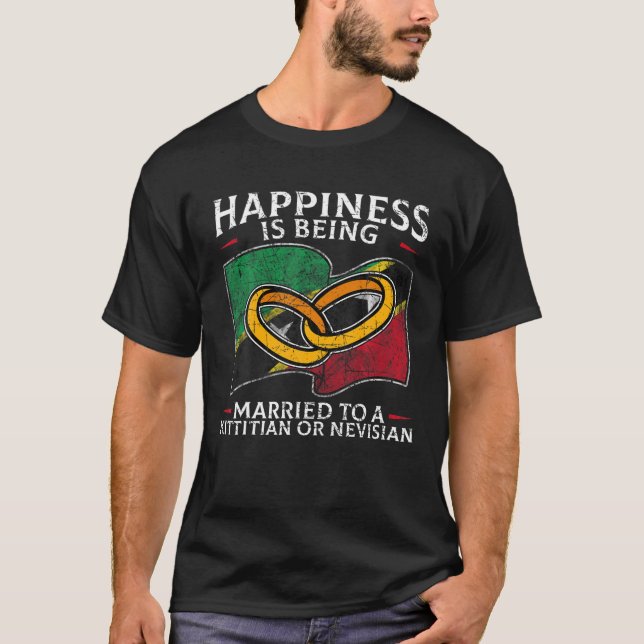 T-shirt Mariage Saint-Kitts-Et-Nevis Kittitian Ou Nevisi (Devant)