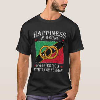 T-shirt Mariage Saint-Kitts-Et-Nevis Kittitian Ou Nevisi