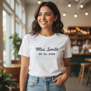 T-shirt Mariage sur mesure de la mariée