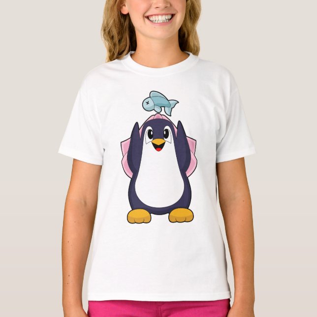 T-shirt Mariage voile de mariée pingouin (Devant)