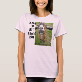 T-shirt Mariah la chèvre - Je ne plaisante DONC pas Tee or