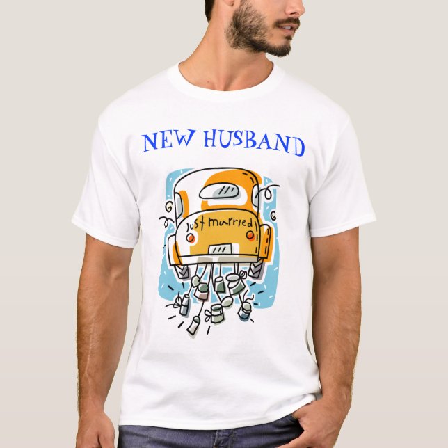 T-shirt Marié (2A), NOUVEAU MARI (Devant)
