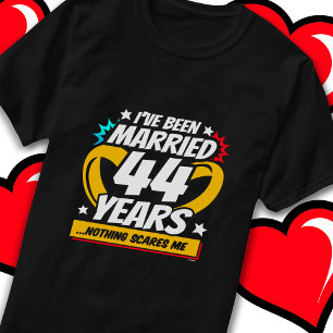 T-shirt Marié 44 ans drôle 44ème anniversaire de Mariage