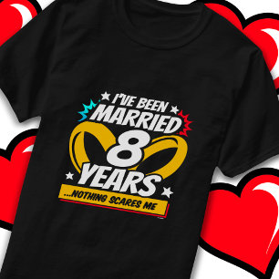 T-shirt Marié 8 ans drôle 8e anniversaire Mariage